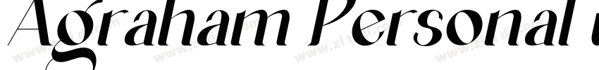 Agraham Personal use字体转换 Agraham Personal use字体转换
